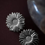 Maxi Boucles d'Oreilles Puces Maïa Argent Fleurs Boucles d'Oreilles Monsieur Simone
