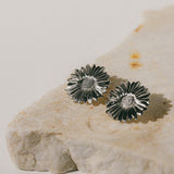 Maxi Boucles d'Oreilles Puces Maïa Argent Fleurs Boucles d'Oreilles Monsieur Simone