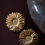 Maxi Boucles d'Oreilles Puces Maïa Or Fleurs Boucles d'Oreilles Monsieur Simone