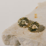 Maxi Boucles d'Oreilles Puces Maïa Or Fleurs Boucles d'Oreilles Monsieur Simone