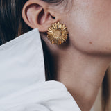 Maxi Boucles d'Oreilles Puces Maïa Or Fleurs Boucles d'Oreilles Monsieur Simone