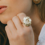 Maxi Boucles d'Oreilles Puces Maïa Or Fleurs Boucles d'Oreilles Monsieur Simone