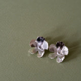 Maxi Boucles d'Oreilles Puces Orphée Argent Fleurs Boucles d'Oreilles Monsieur Simone