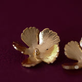 Maxi Boucles d'Oreilles Puces Orphée Or Fleurs Boucles d'Oreilles Monsieur Simone