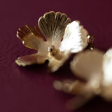 Maxi Boucles d'Oreilles Puces Orphée Or Fleurs Boucles d'Oreilles Monsieur Simone