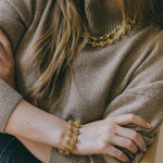 Maxi Bracelet Athéna Or Bracelets Monsieur Simone