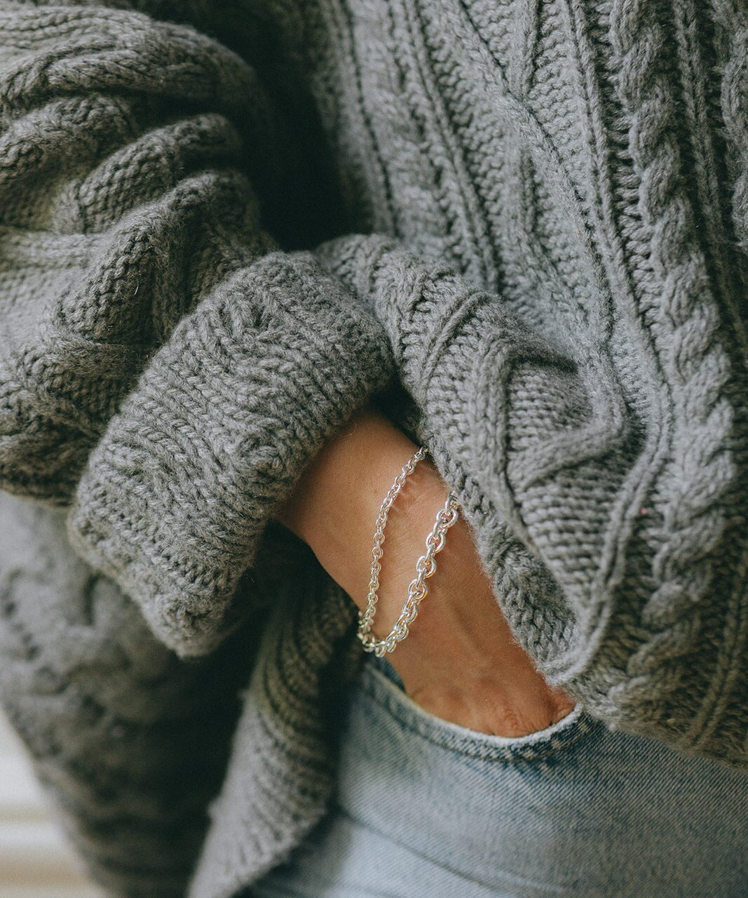 Maxi Bracelet Gaston Argent Bracelets Monsieur Simone