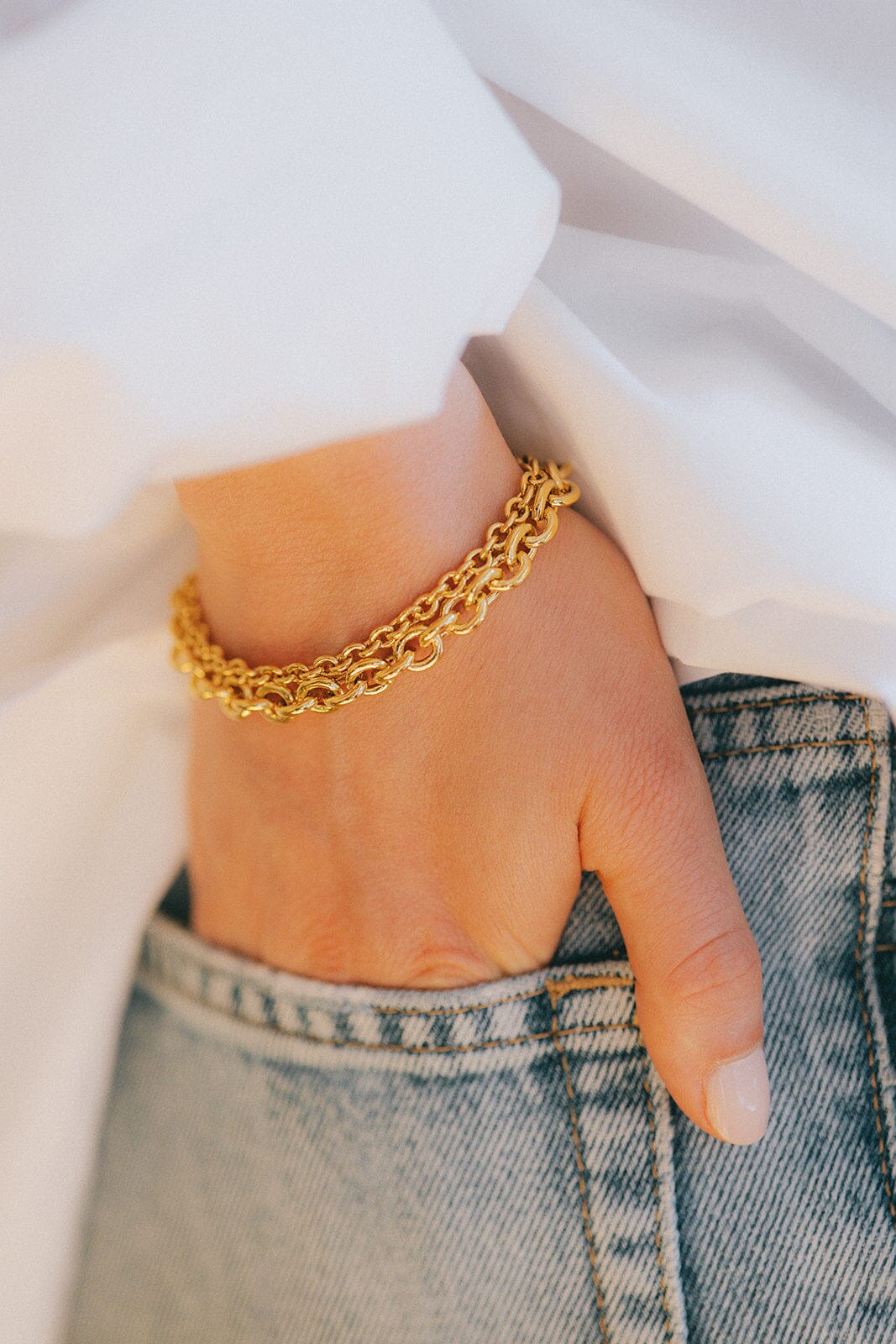 Maxi Bracelet Gaston Argent Bracelets Monsieur Simone