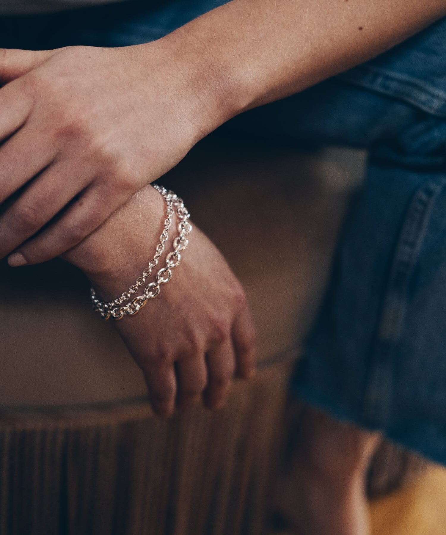 Maxi Bracelet Gaston Argent Bracelets Monsieur Simone