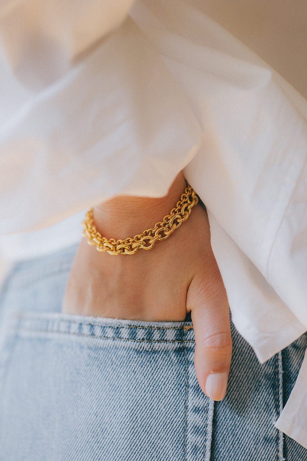 Maxi Bracelet Gaston Or Bracelets Monsieur Simone