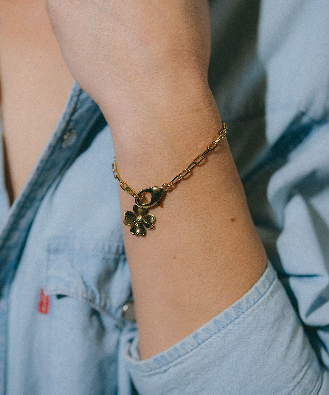 Maxi Bracelet Léon Argent Trèfle Bracelets Monsieur Simone