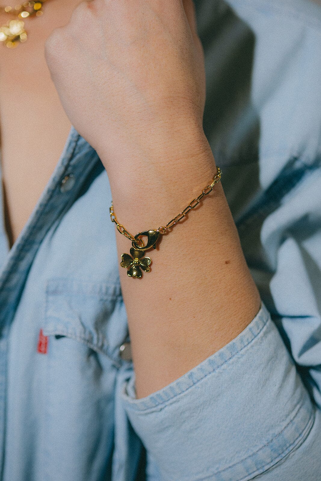 Maxi Bracelet Léon Argent Trèfle Bracelets Monsieur Simone