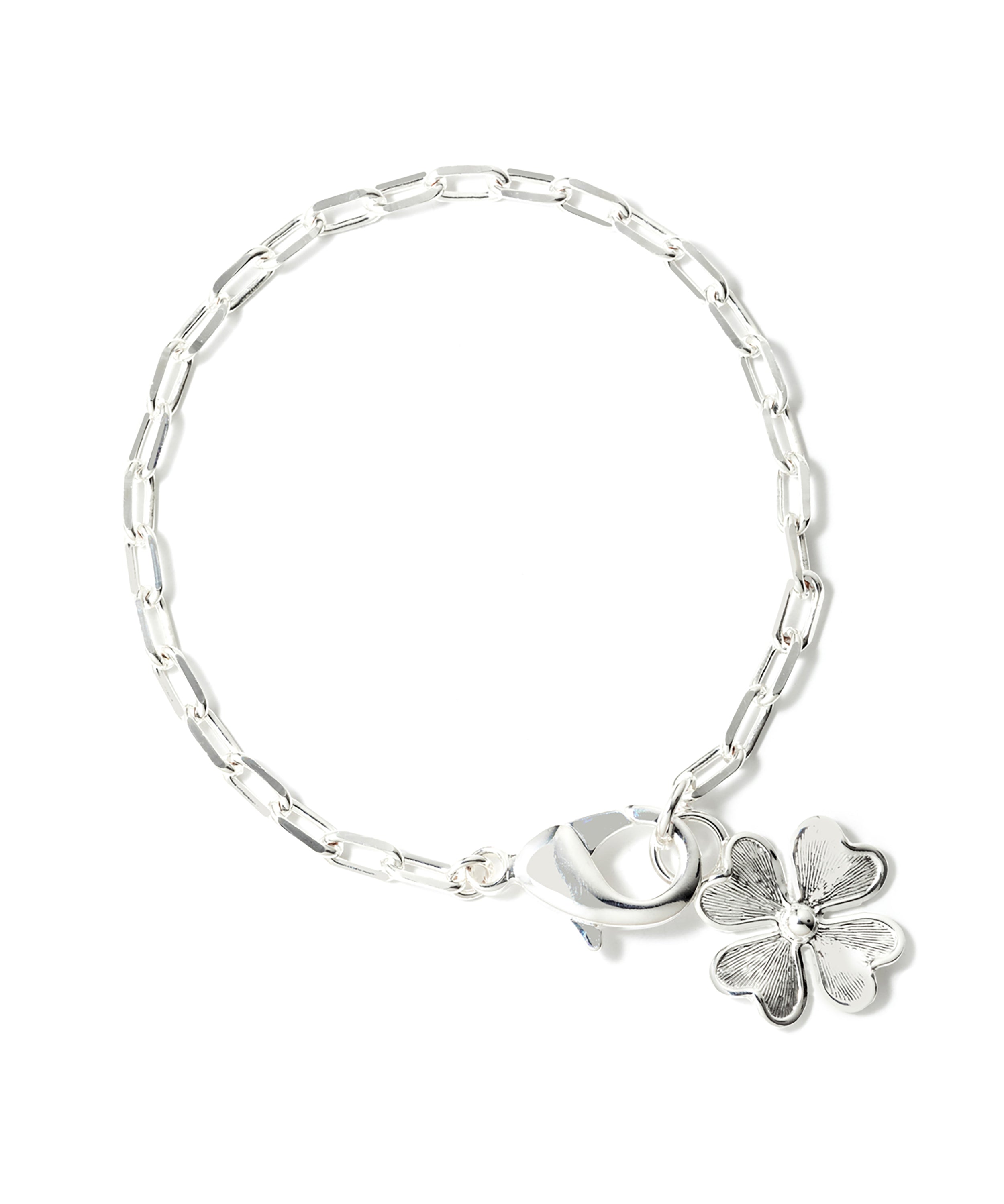 Maxi Bracelet Léon Argent Trèfle Bracelets Monsieur Simone