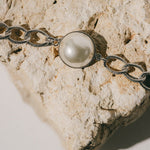 Maxi Bracelet Nélya Argent Perle Bracelets Monsieur Simone