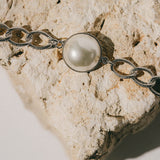 Maxi Bracelet Nélya Argent Perle Bracelets Monsieur Simone