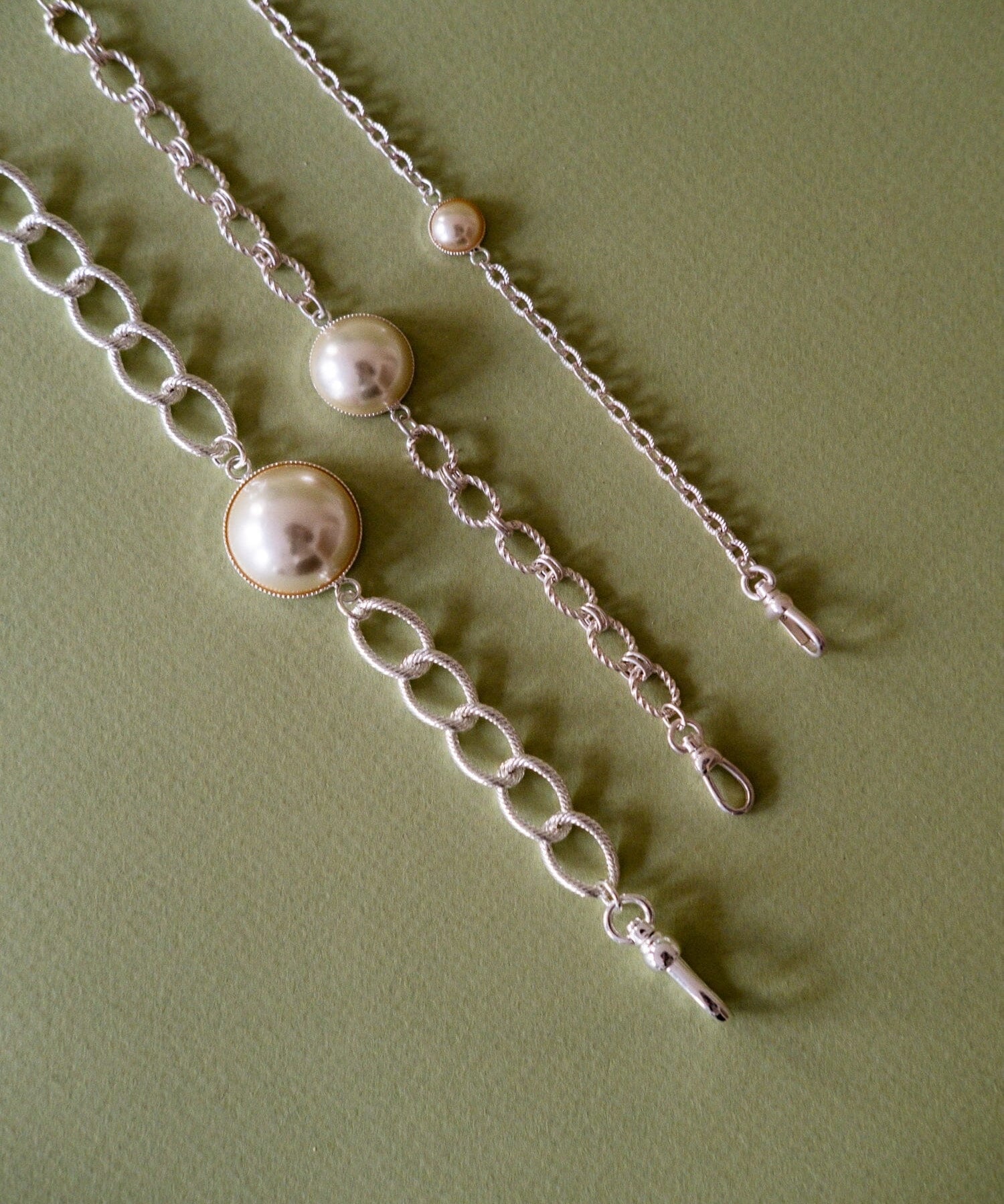 Maxi Bracelet Nélya Argent Perle Bracelets Monsieur Simone