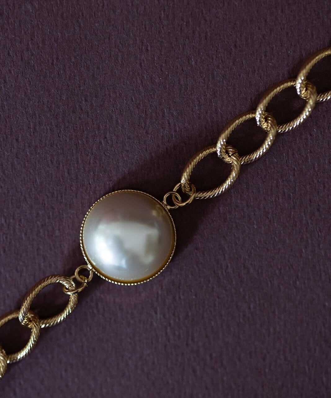 Maxi Bracelet Nélya Or Perle Bracelets Monsieur Simone