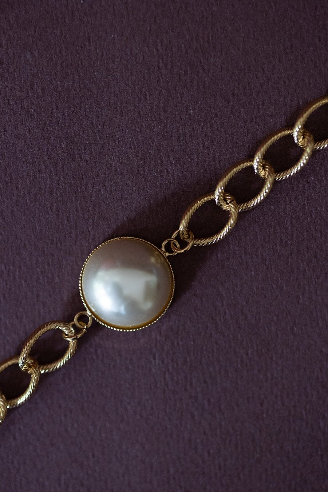 Maxi Bracelet Nélya Or Perle Bracelets Monsieur Simone