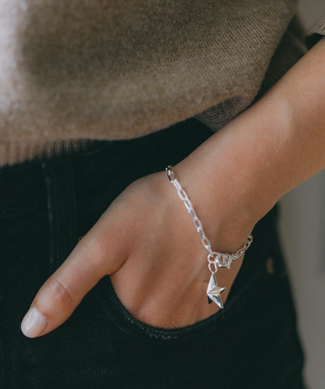 Maxi Bracelet Raoul Argent Étoile Bracelets Monsieur Simone