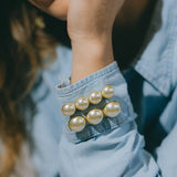 Maxi Broche Nélya Argent Perles Accessoires Monsieur Simone