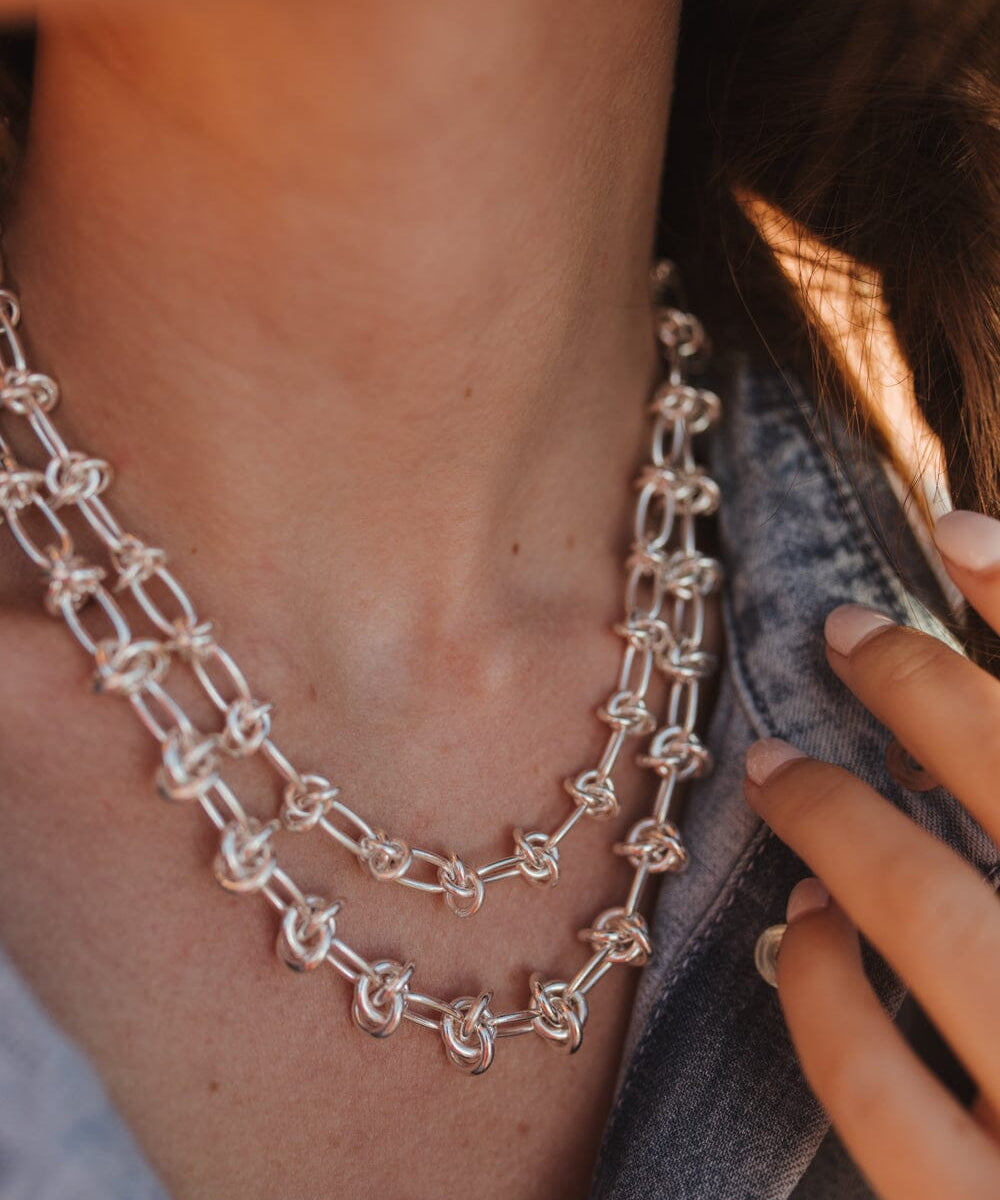 Maxi Collier Athéna Argent Colliers Monsieur Simone