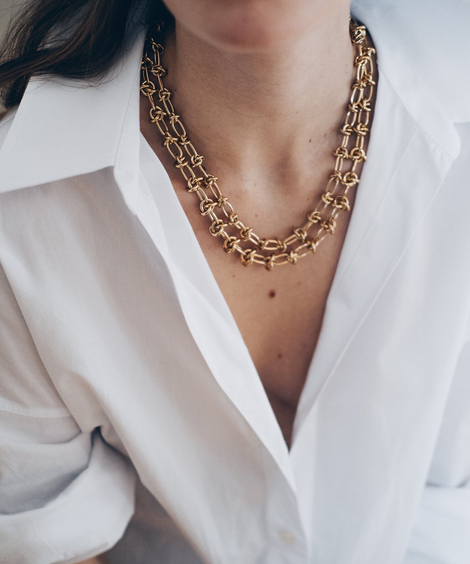 Maxi Collier Athéna Or Colliers Monsieur Simone