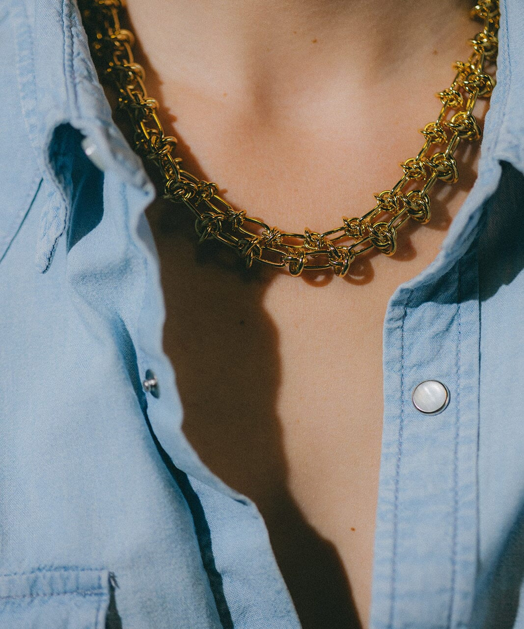 Maxi Collier Athéna Or Colliers Monsieur Simone