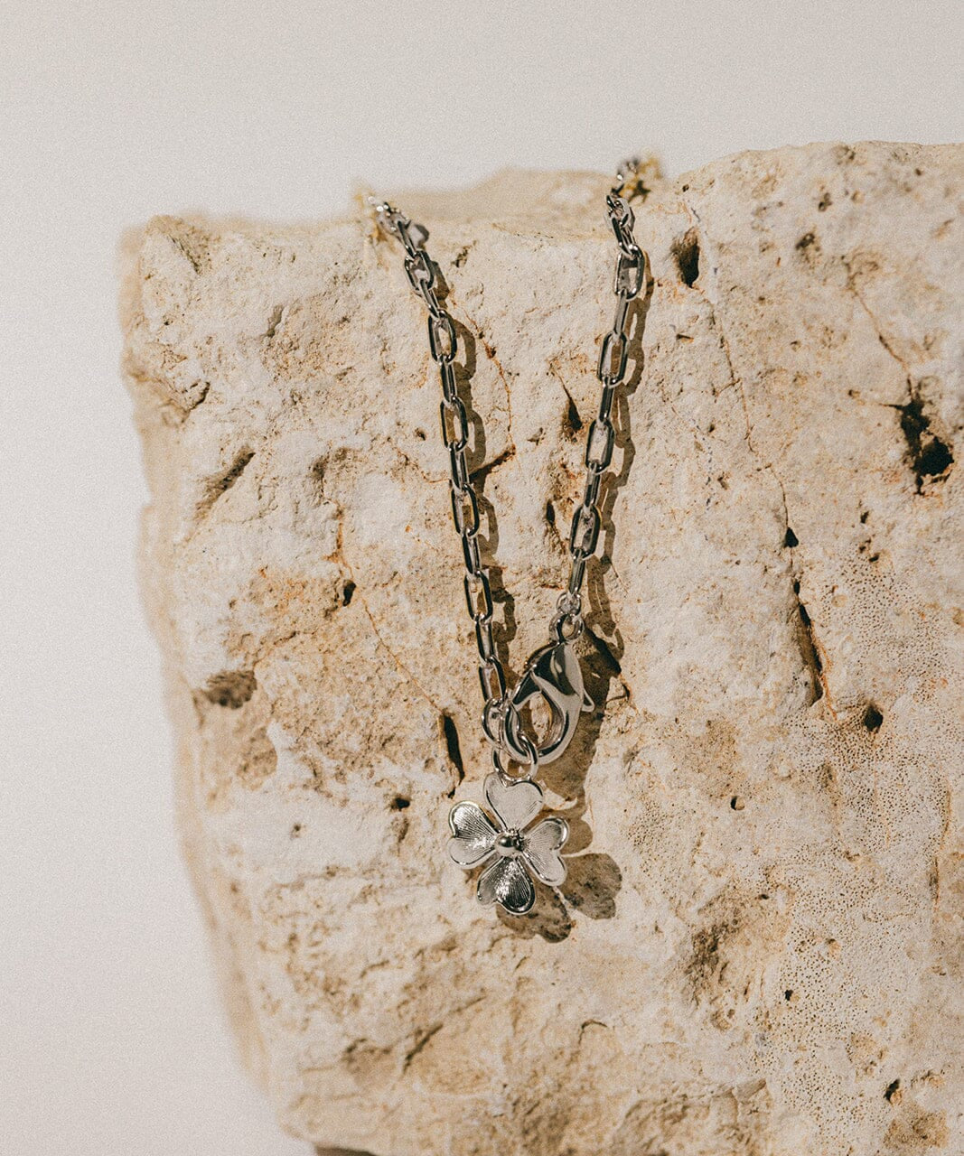 Maxi Collier Léon Argent Trèfle Colliers Monsieur Simone