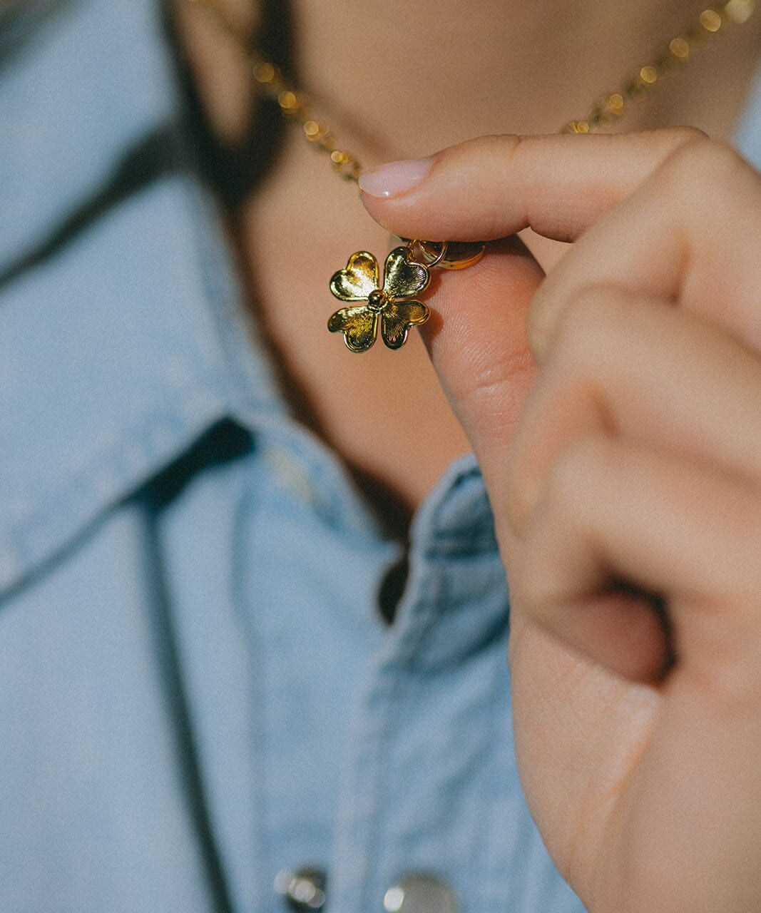 Maxi Collier Léon Argent Trèfle Colliers Monsieur Simone