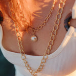 Maxi Collier Nélya Argent Perle Colliers Monsieur Simone