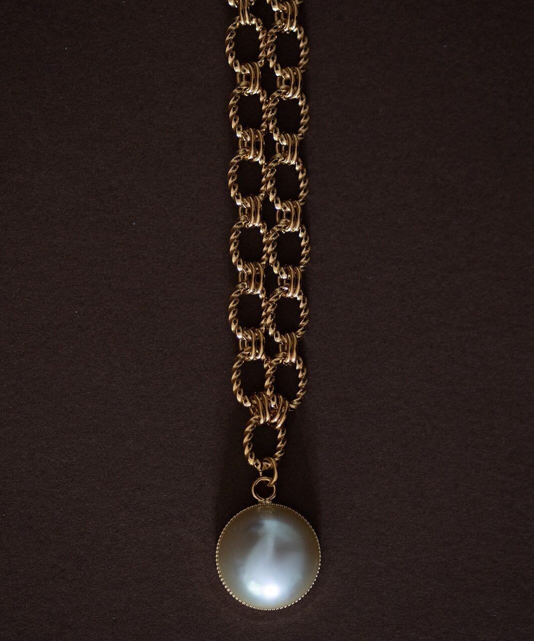 Maxi Collier Nélya Or Perle Colliers Monsieur Simone
