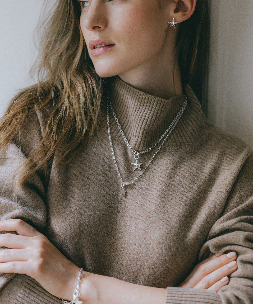 Maxi Collier Raoul Argent Étoile Colliers Monsieur Simone