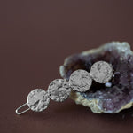 Mini Barrette Hestia Argent Ronds Martelés Accessoires Monsieur Simone