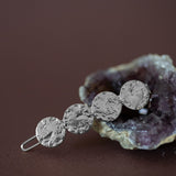 Mini Barrette Hestia Argent Ronds Martelés Accessoires Monsieur Simone