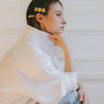 Mini Barrette Hestia Or Ronds Martelés Accessoires Monsieur Simone