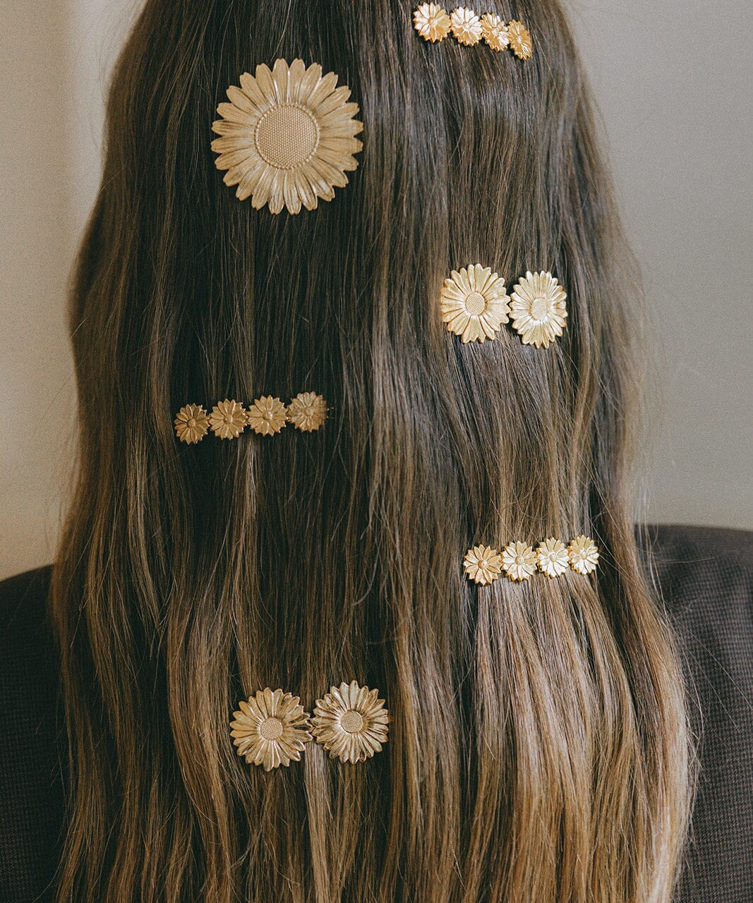 Mini Barrette Maïa Argent Fleurs Accessoires Monsieur Simone