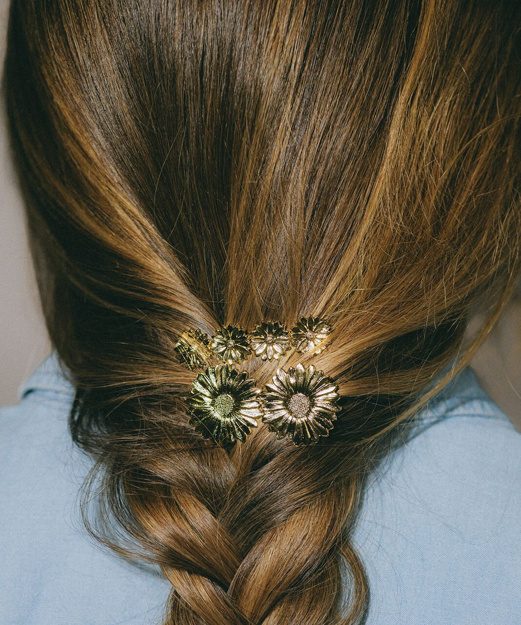 Mini Barrette Maïa Argent Fleurs Accessoires Monsieur Simone