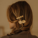 Mini Barrette Maïa Argent Fleurs Accessoires Monsieur Simone