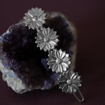 Mini Barrette Maïa Argent Fleurs Accessoires Monsieur Simone