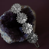 Mini Barrette Maïa Argent Fleurs Accessoires Monsieur Simone