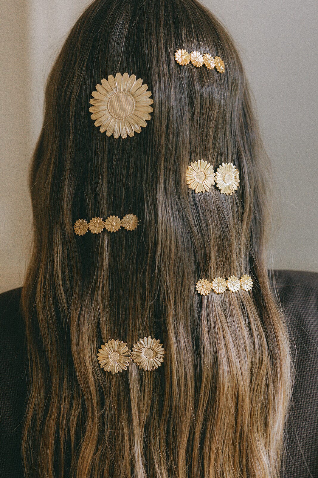 Mini Barrette Maïa Or Fleurs Accessoires Monsieur Simone