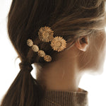 Mini Barrette Maïa Or Fleurs Accessoires Monsieur Simone