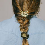Mini Barrette Maïa Or Fleurs Accessoires Monsieur Simone