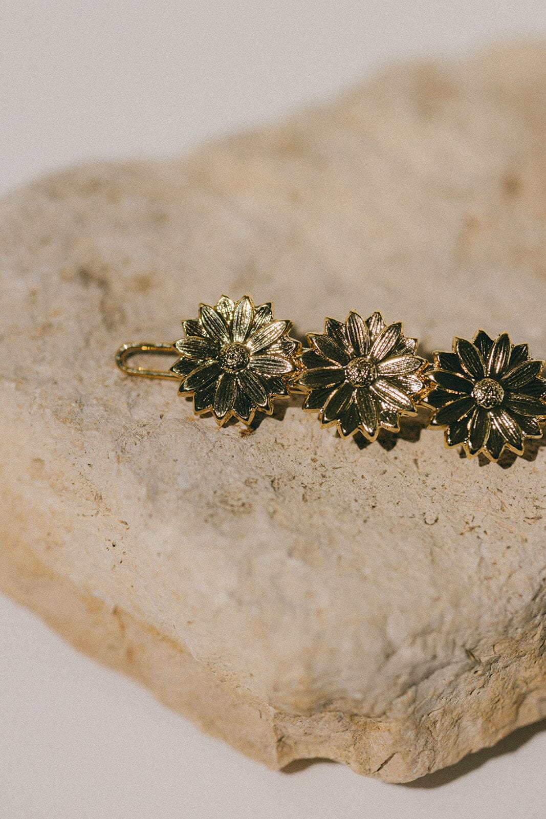 Mini Barrette Maïa Or Fleurs Accessoires Monsieur Simone