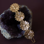 Mini Barrette Maïa Or Fleurs Accessoires Monsieur Simone