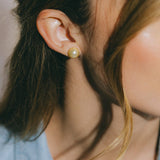 Mini Boucles d'Oreilles Puces Nélya Argent Perles Boucles d'oreilles Monsieur Simone