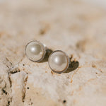 Mini Boucles d'Oreilles Puces Nélya Argent Perles Boucles d'oreilles Monsieur Simone