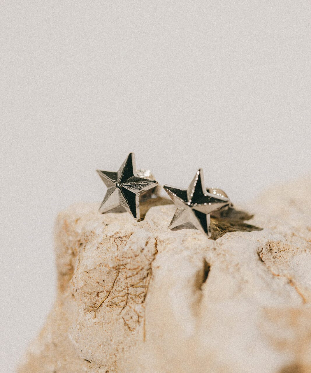 Mini Boucles d'Oreilles Puces Raoul Argent Étoiles Boucles d'oreilles Monsieur Simone