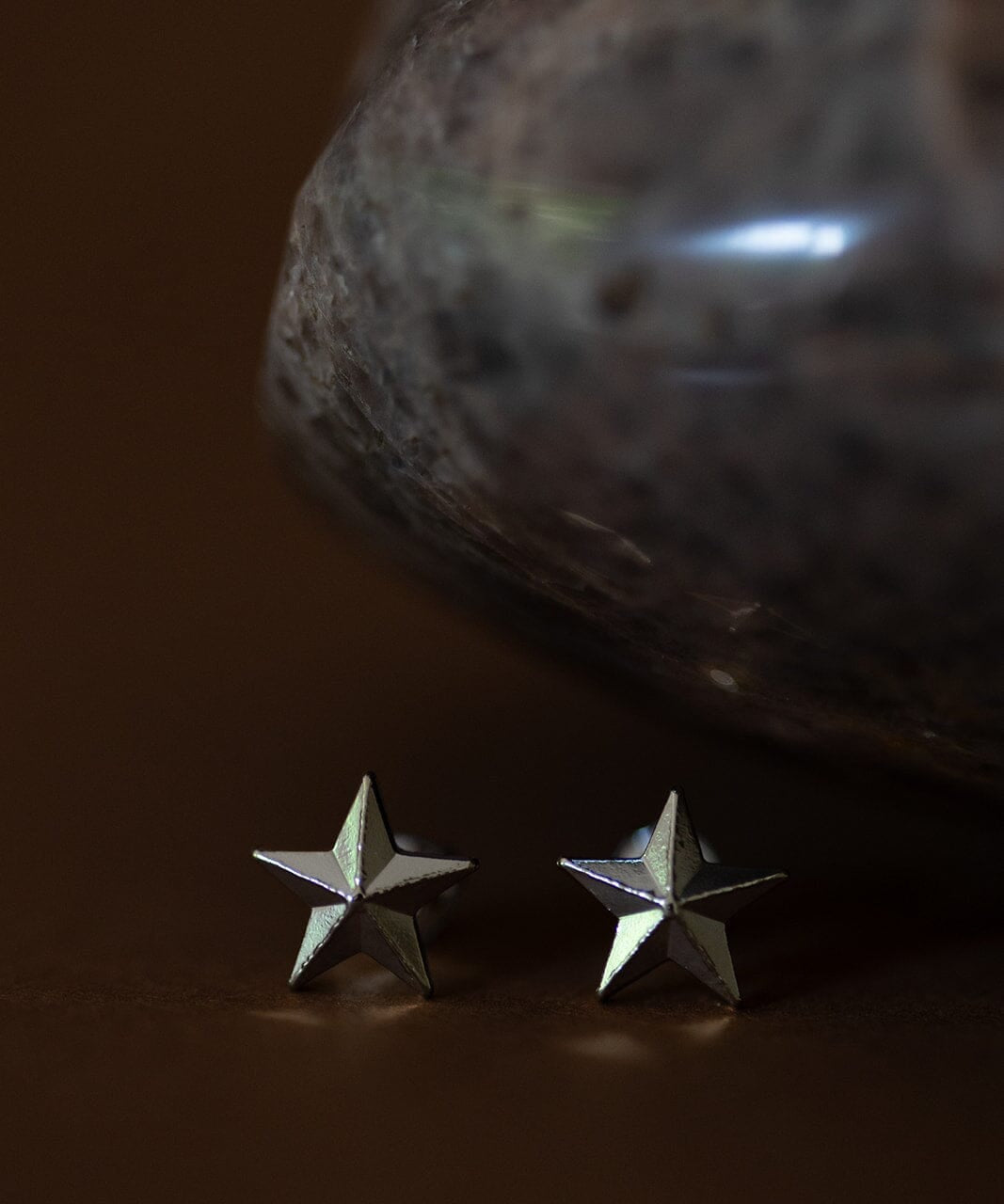 Mini Boucles d'Oreilles Puces Raoul Argent Étoiles Boucles d'oreilles Monsieur Simone