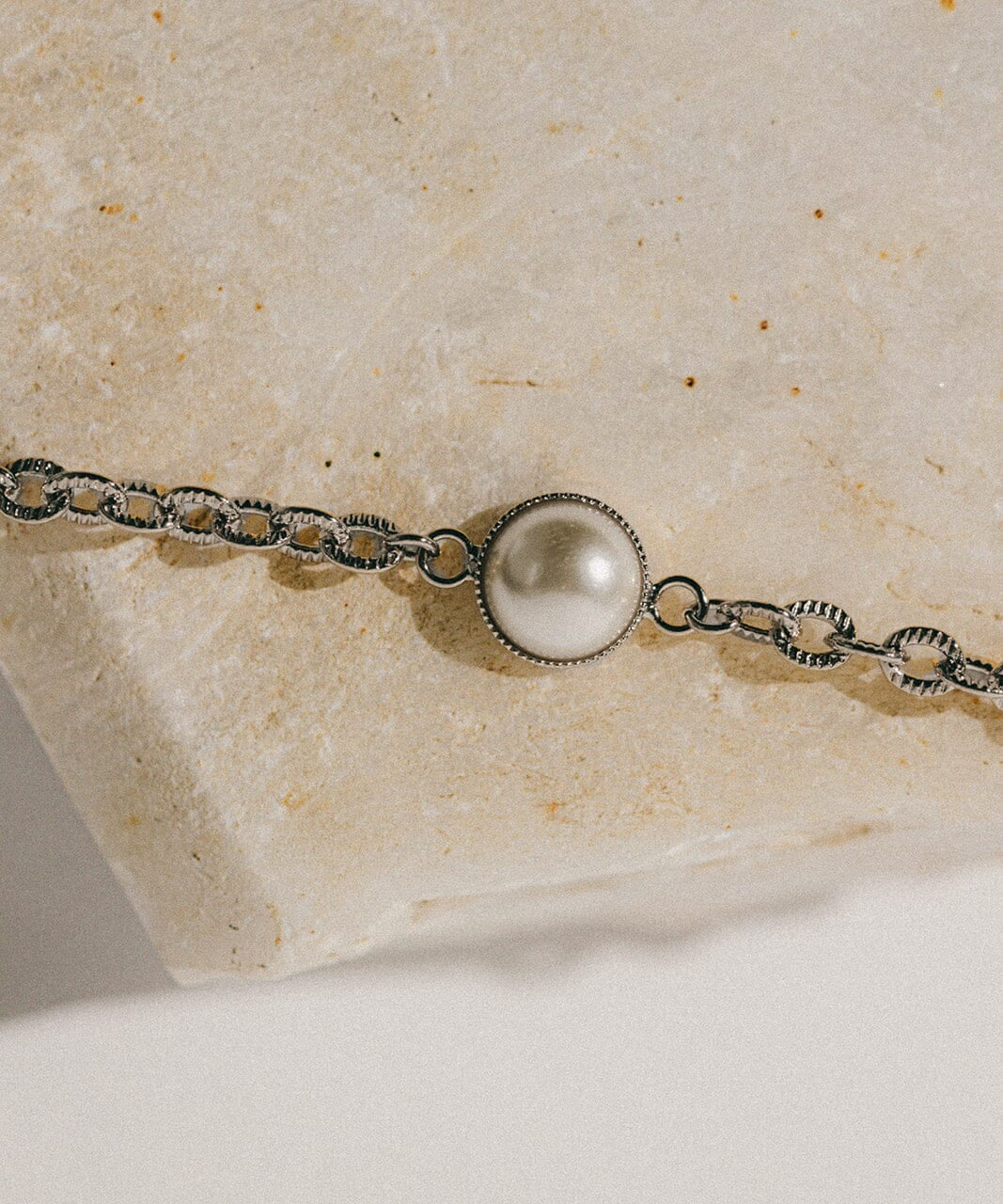 Mini Bracelet Nélya Argent Perle Bracelets Monsieur Simone